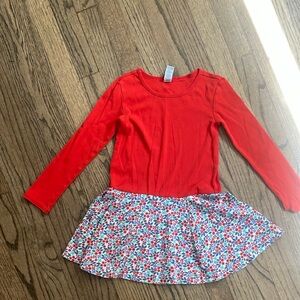 TEA Brand - Red Floral Dress size 6